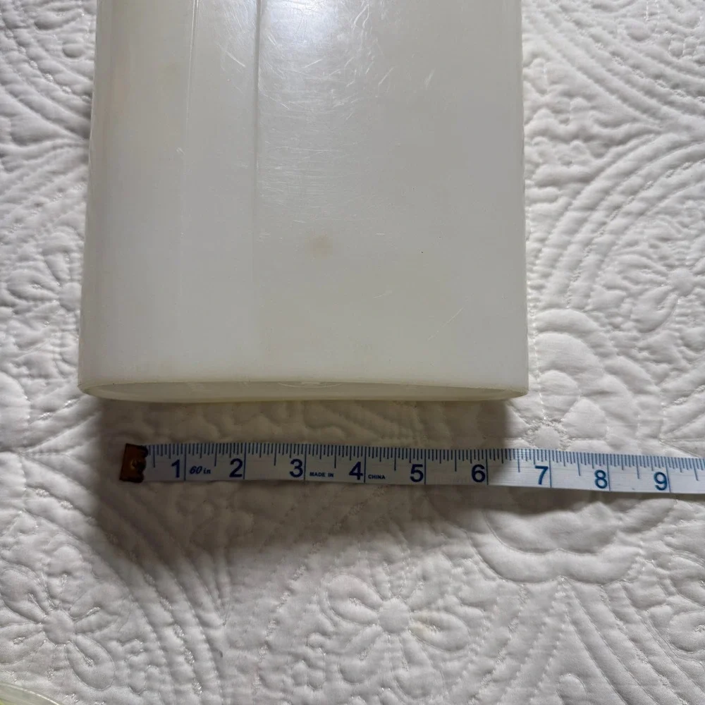 Tupperware Modular Mate Container Vintage Clear White Oval Flip Top‎ Pour Spout